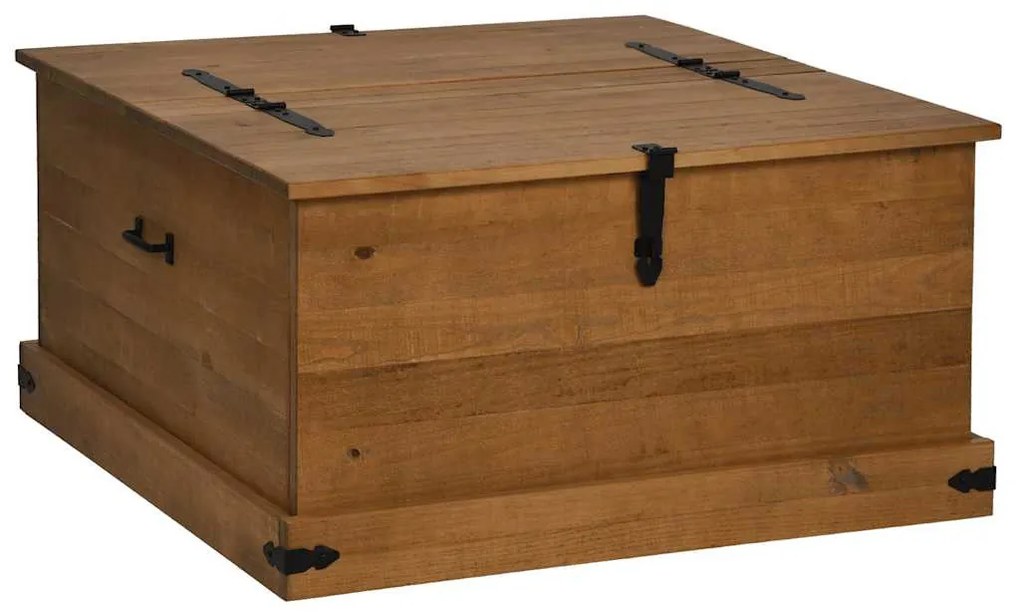 tömör fenyőfa HALDEN tárolószekrény 91x91x47 cm