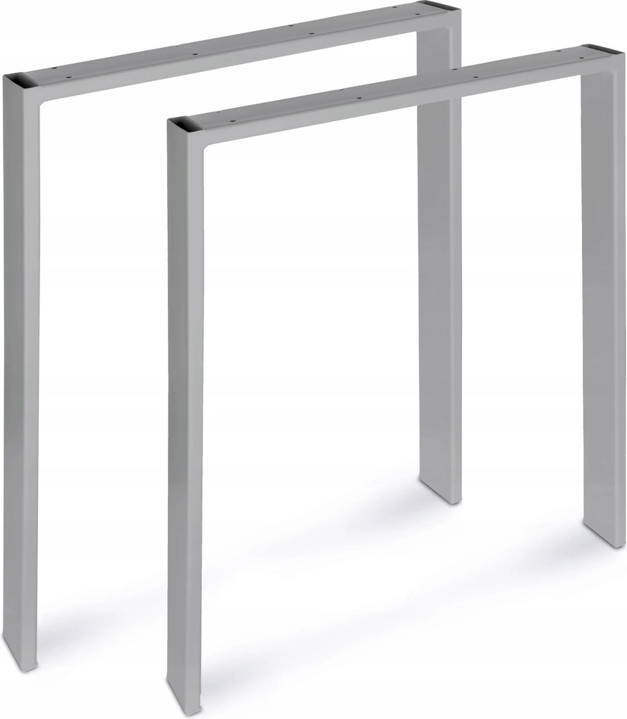 Fém lábak íróasztalhoz Acél profil 8x2 étkező 70x72 Szürke