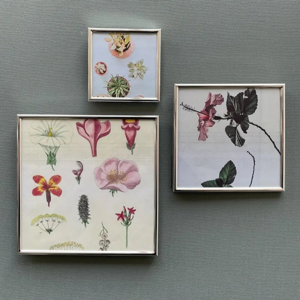 Ezüstszínű fém álló-fali képkeret 16x16 cm Sweet Memory – Zilverstad