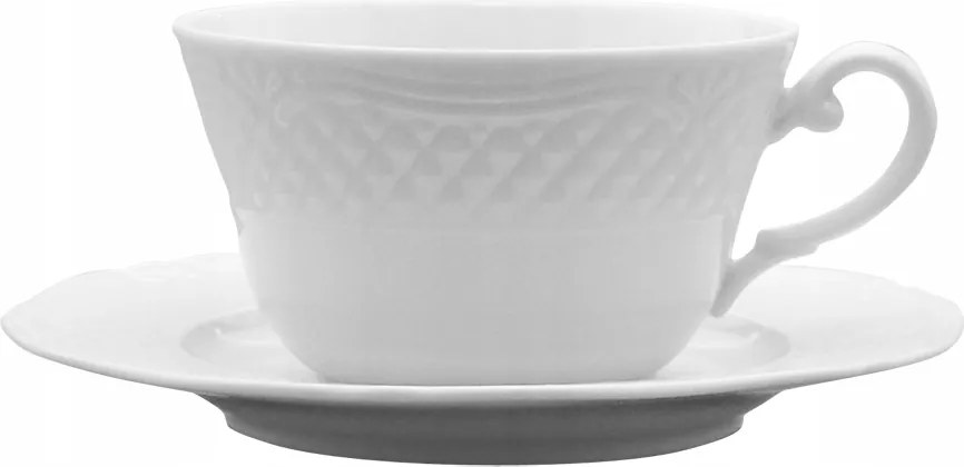 Lubiana Arianna Eszpresszó Kávéscsésze Alátéttel Fehér 90 ml/13,5 cm