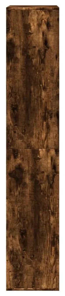 füstös tölgy színű szerelt fa könyvespolc 100 x 33 x 175 cm