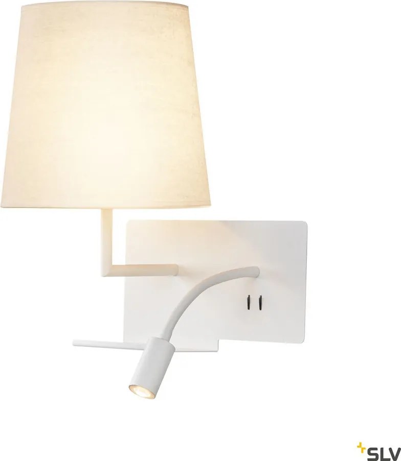 SLV SOMNILA 1003459 Fali lámpa 1x40W/LED 3000K 120LM