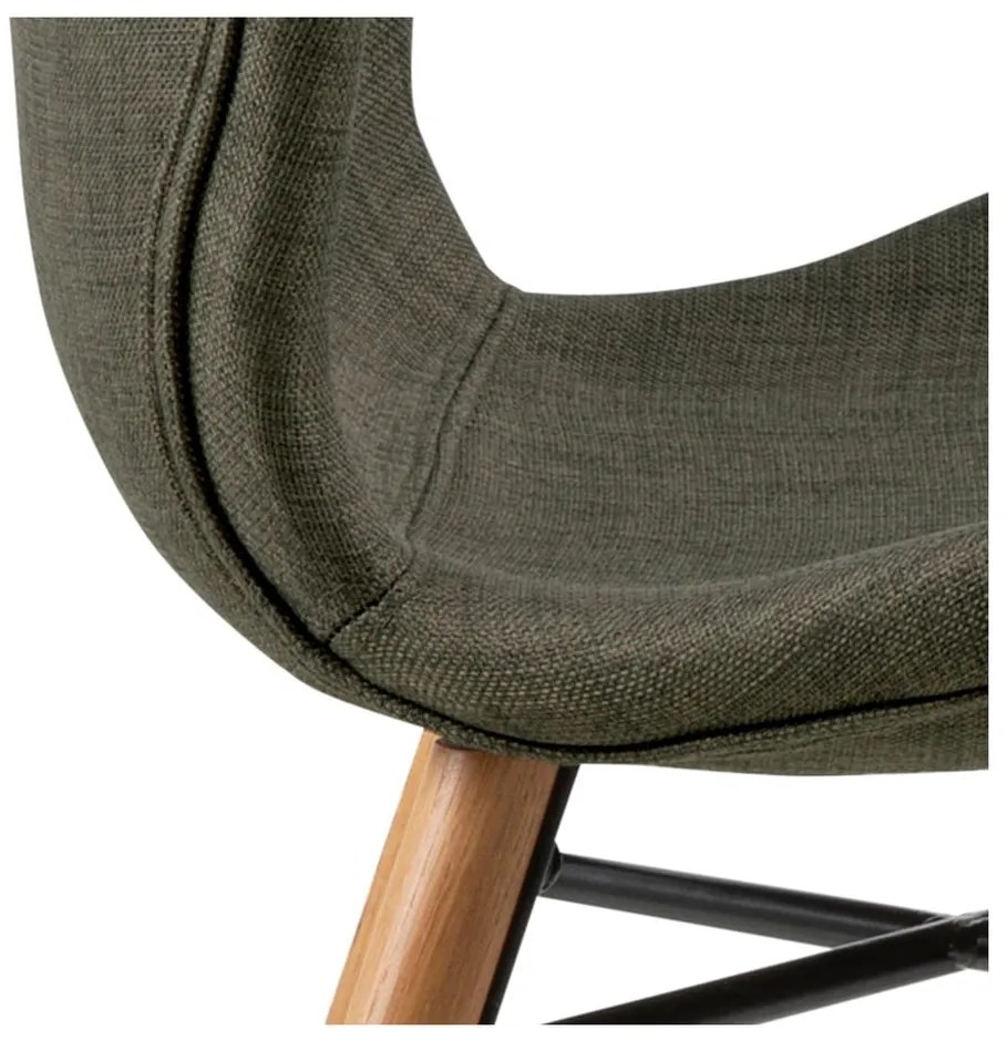 Zöld kárpitozott étkezőszék szett 2 db-os Batilda – Actona