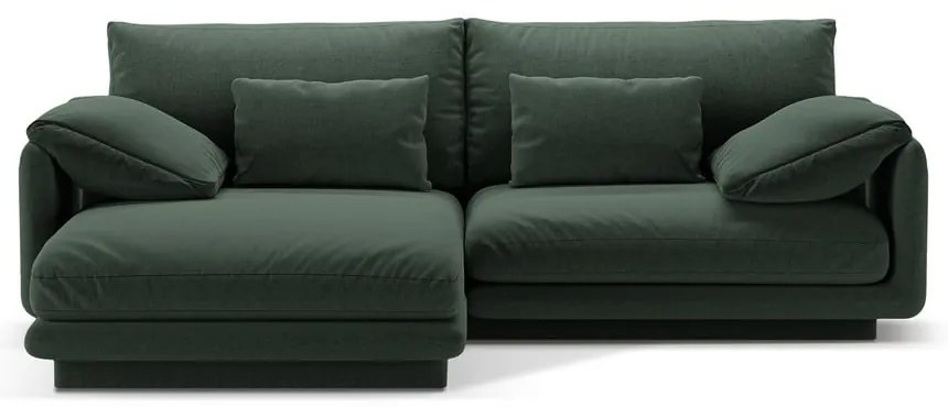 Sötétzöld sarokkanapé (bal oldali) Torino – Micadoni Home
