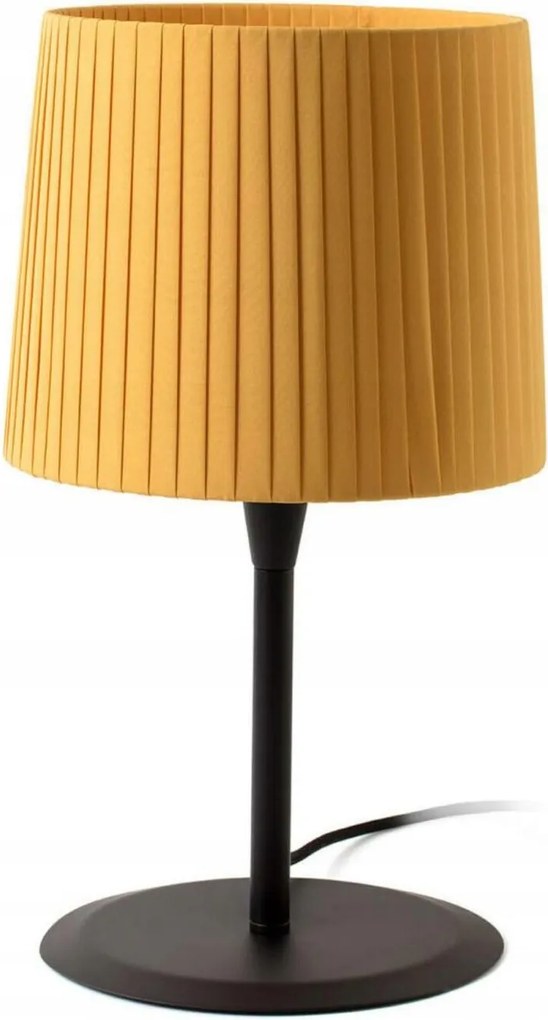 Faro Samba design asztali lámpa fekete/hajtogatott sárga, E27, 485 mm