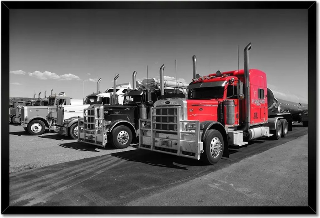 Poszterek keretben 60x40 Amerikai traktor