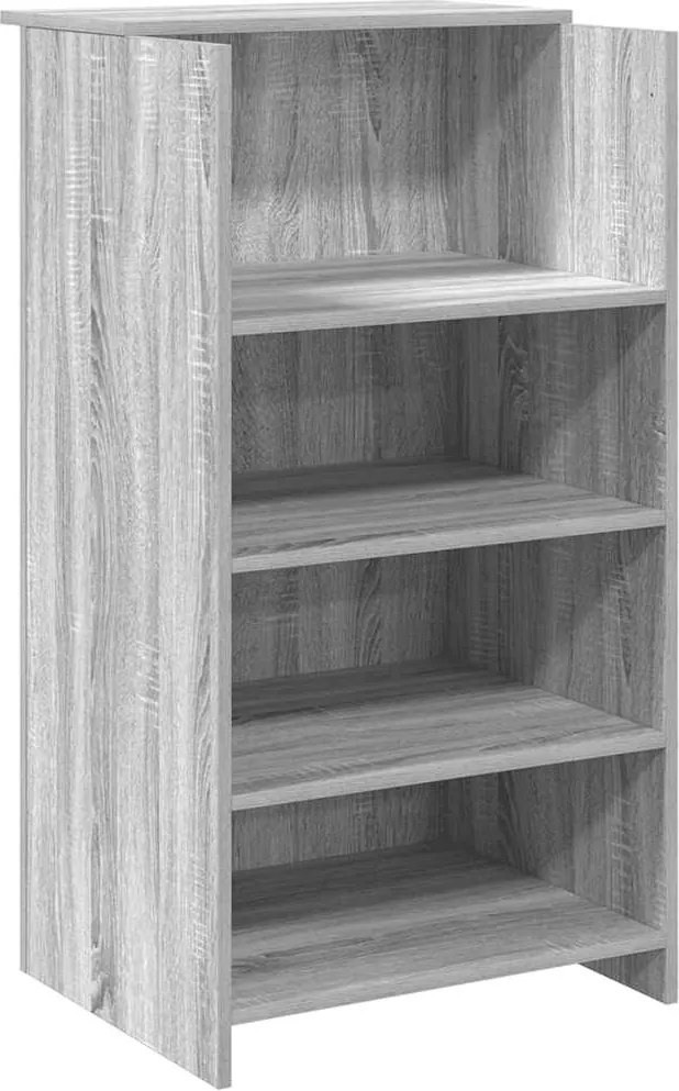 vidaXL recepciós pult szürke sonoma 55x50x103,5 cm szerelt fa