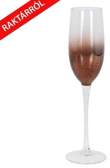 Cinderella ombre pezsgős pohár réz színben