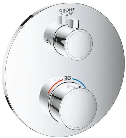 Csaptelep GROHE Grohtherm vakolat alatti rész nélkül króm 24076000