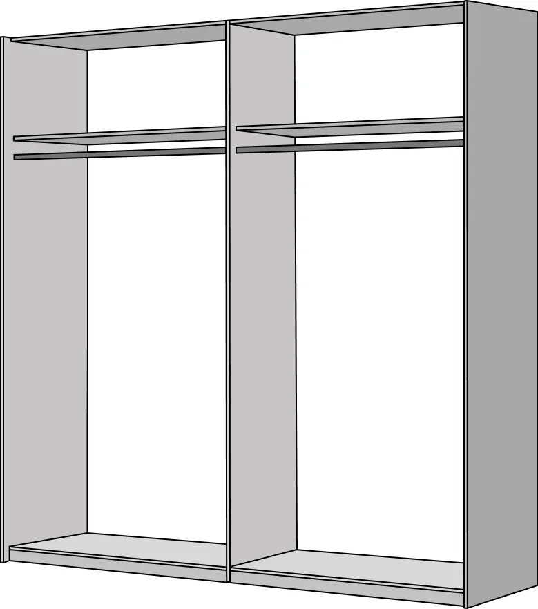 Hálószoba garnitúra (ágy 180x200 cm), tölgy sonoma/fehér, GABRIELA NEW