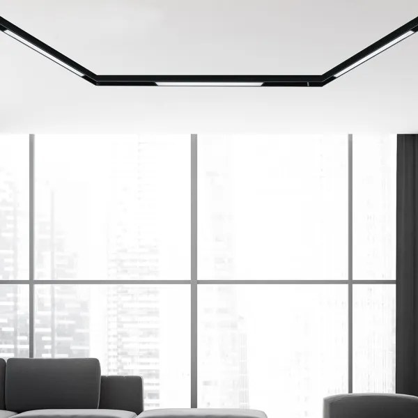 LED lámpatest mágneses sínrendszerhez MAGNETIC TRACK LED/12W/48V