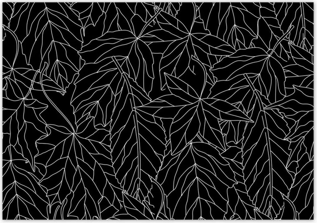 Poszterek 100x70 Leveles absztrakt