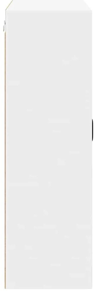 Fali konyhaszekrény polcokkal Fehér 80 x 31 x 100 cm Faanyag