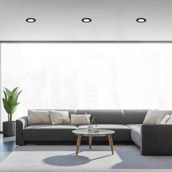 Brilo - 3 darabos szett fürdőszobai süllyesztett lámpatest FLAT LED/6W/230V IP44