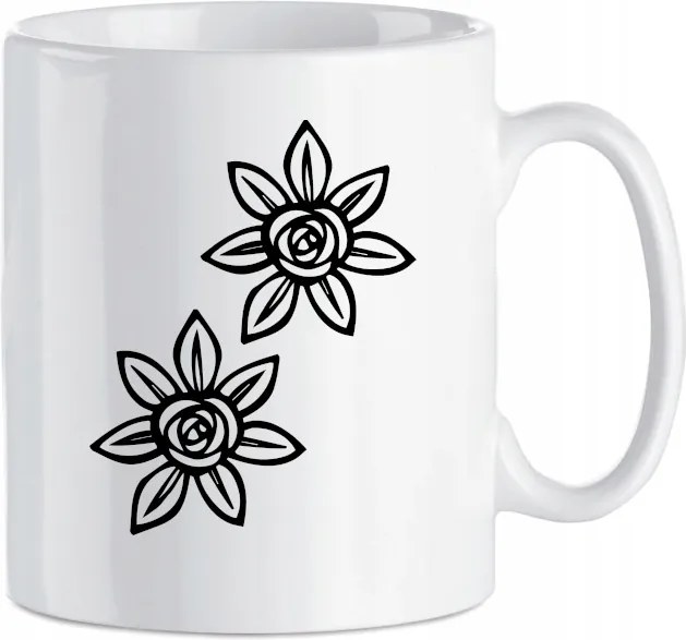 Bögre nyomott virág Virágok 330 ml