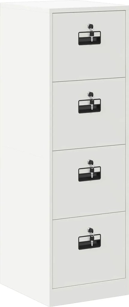 vidaXL Irattároló Szekrény fiókkal 2 pcs Fehér 44 x 50 x 106.5 cm