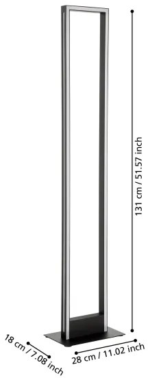 Eglo 99683 - LED Dimmelhető állólámpa SALVILANAS-Z LED/33W/230V 2700-6500K