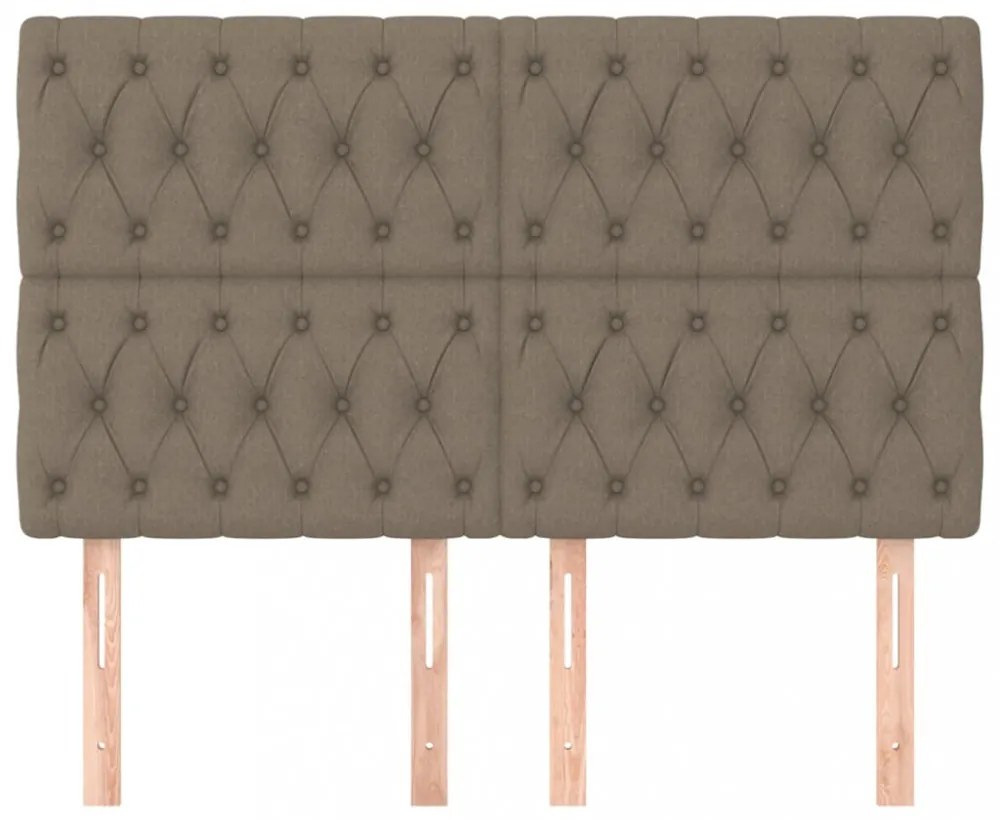 bézs színű szövet fejtámla 144x7x118/128 cm