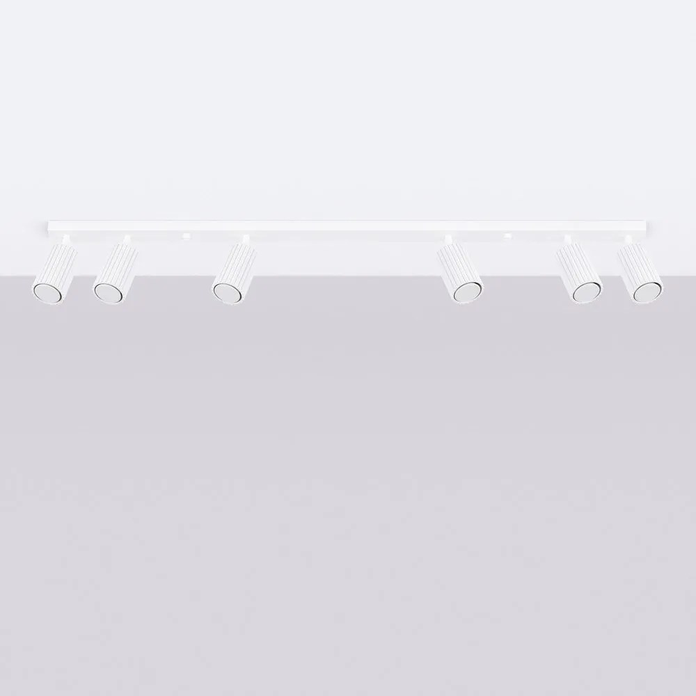 Fehér spotlámpa 6,5x117 cm Gleam – Sollux