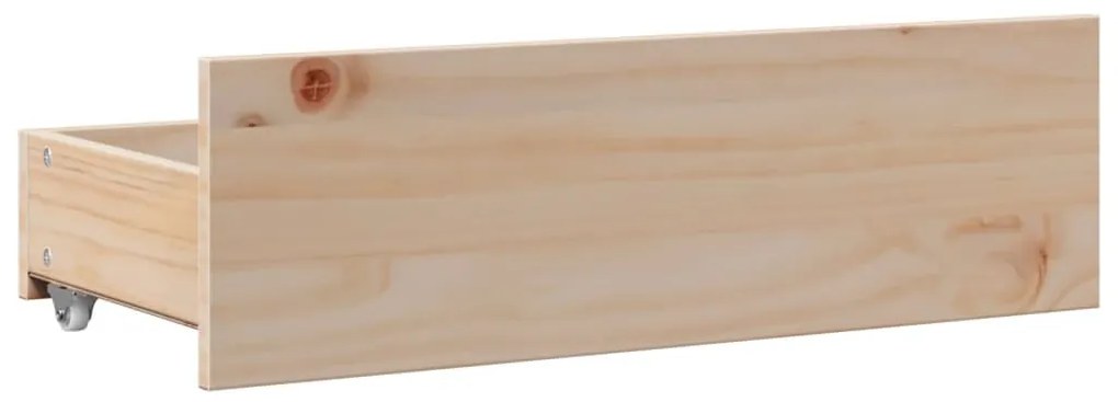 tömör fenyőfa fiókos ágykeret matrac nélkül 200 x 200 cm