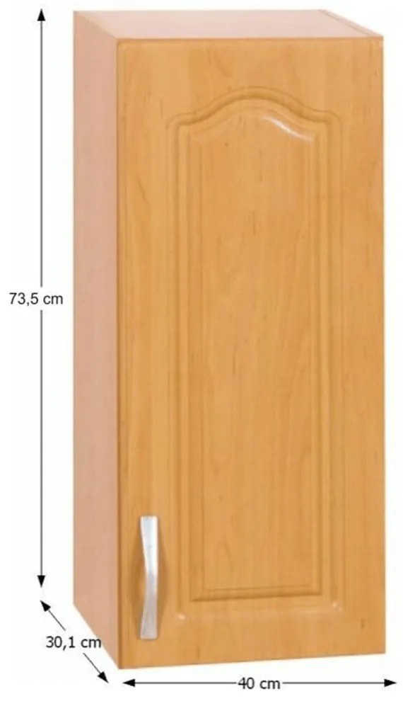 Felső konyhaszekrény Leite W40/P éger (J). 788946