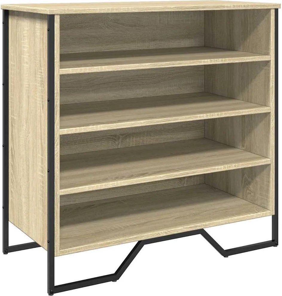 vidaXL sonoma tölgy színű szerelt fa cipőszekrény 80 x 38 x 78 cm
