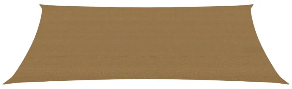 tópszínű HDPE napvitorla 160 g/m² 2,5 x 5 m