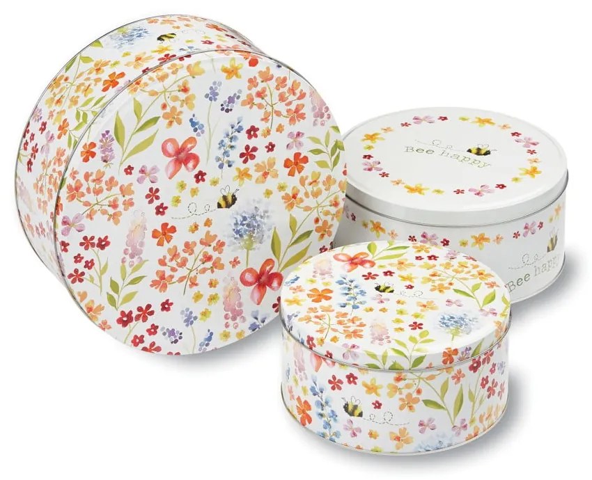 Süteménytartó acél doboz szett 3 db-os – Cooksmart ®