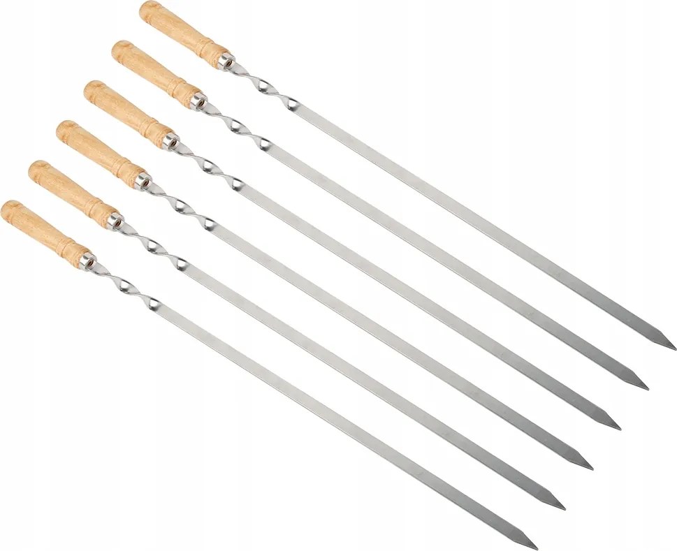 Nyársak Nyárs Rozsdamentes Acél Nyél Égésálló 55CM6X