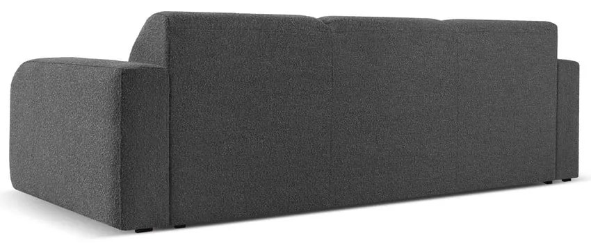 Sötétszürke buklé kanapé 235 cm Molino – Micadoni Home