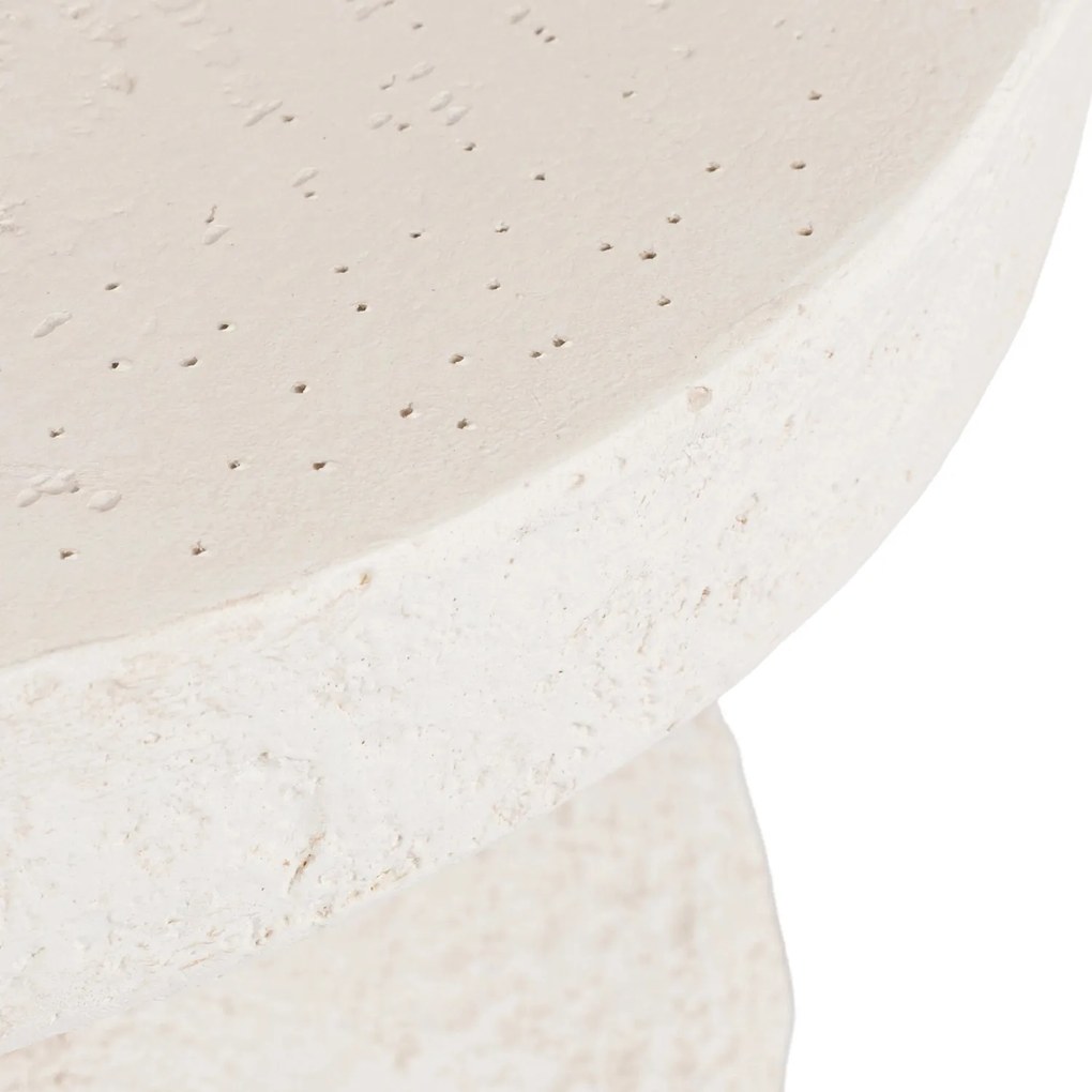 Modern dohányzóasztal LOVI 41 cm, krémbézs