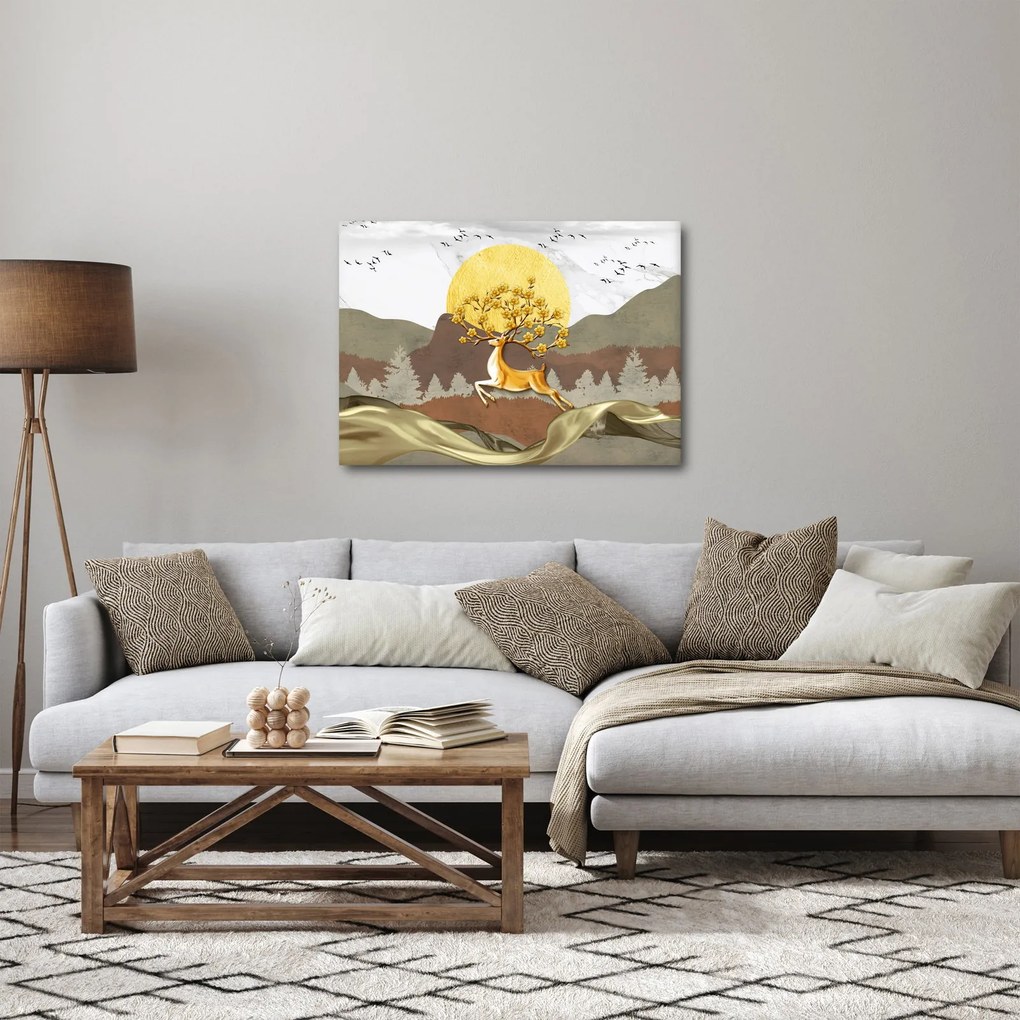 Egy szarvas képe (70x50 cm)