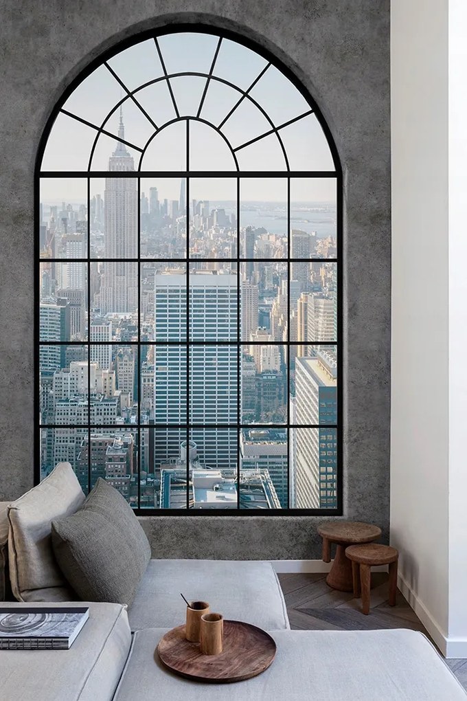 Panoráma tapéta Fotótapéta Falfestmény Mosható Flizelina Ablak New York