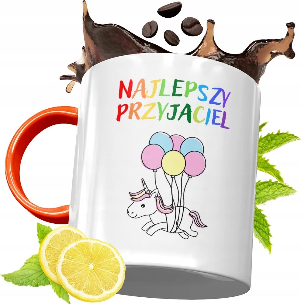 Narancssárga Bögre Gyerekeknek Gyereknapra, fényképes nyomattal