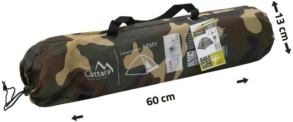 Cattara ARMY sátor 2 személyes 200 x 120 x 100 cm