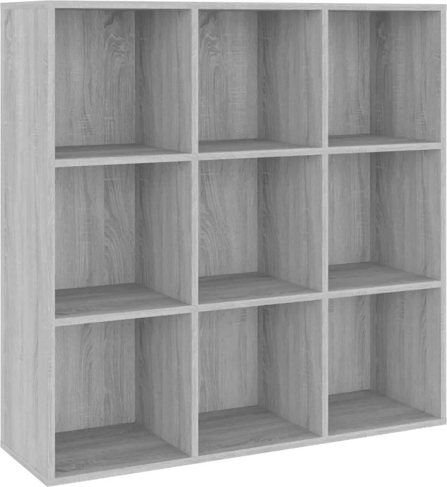 vidaXL szürke sonoma színű könyvszekrény 98 x 29 x 97,5 cm