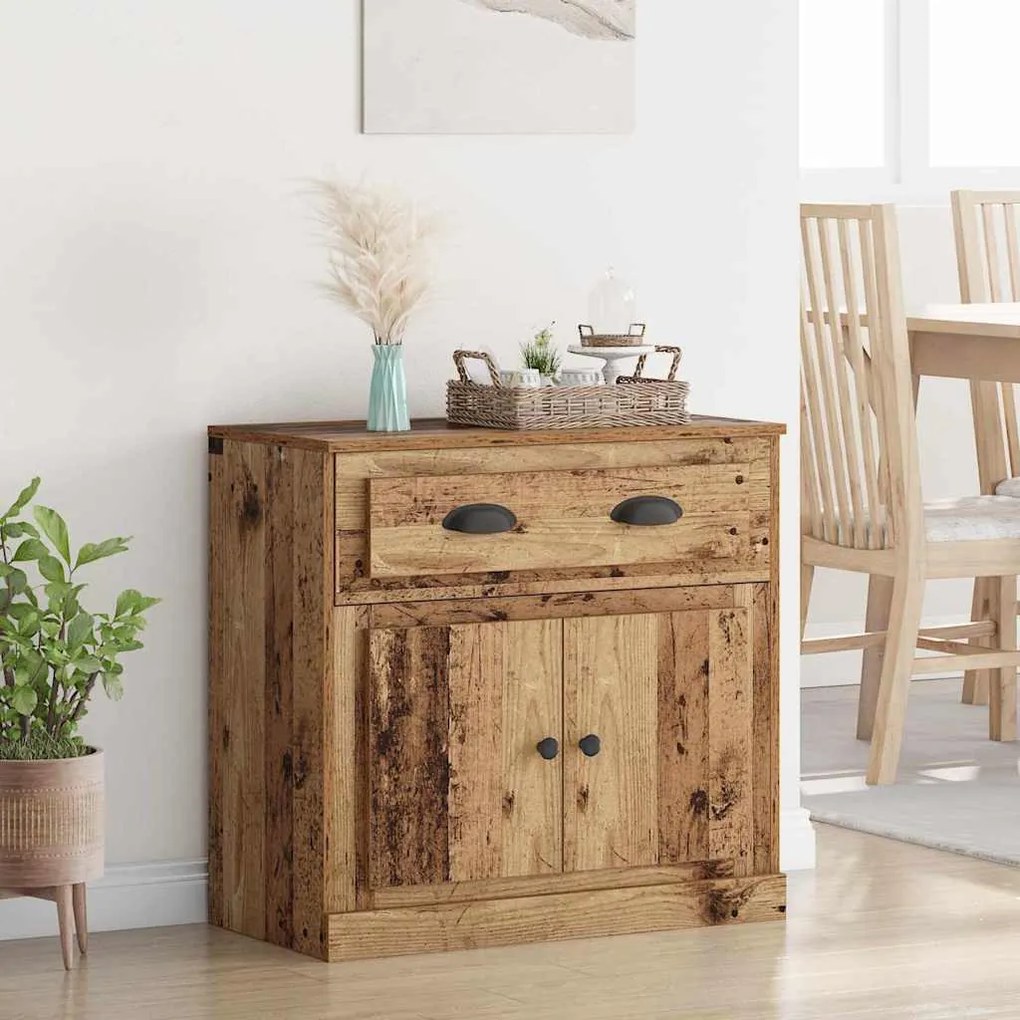 Magasfiú fiókkal Öreg fa 70 x 35,5 x 67,5 cm Faanyag