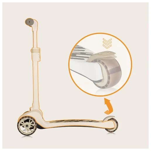 Lionelo FRANKY 2v1 gyerek roller fehér/beige