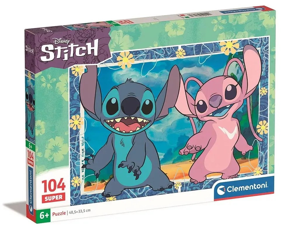 Disney Lilo és Stitch, A csillagkutya Angel 104 db-os puzzle Clementoni