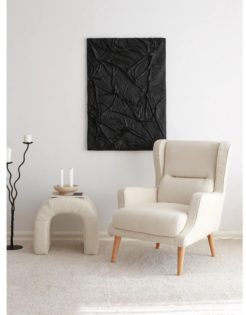 Füles fotel Klamoretta (krém + fa). Akció -25%. 1106515