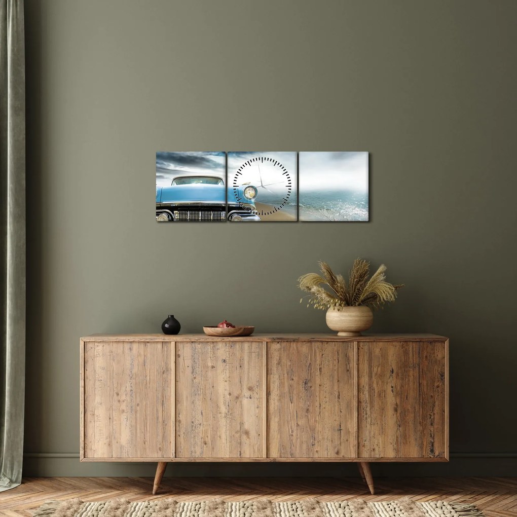 Kép - Vintage kabrió (órával) (90x30 cm)