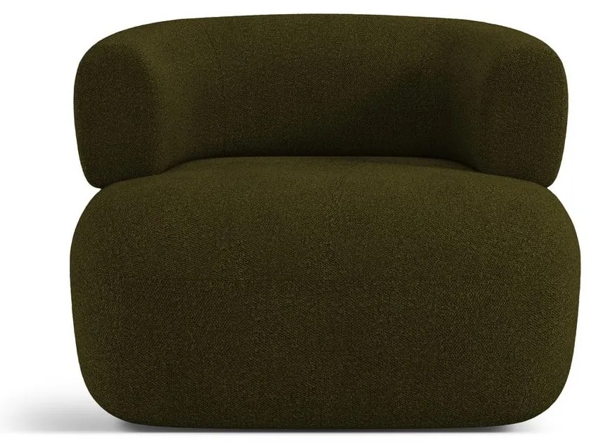 Zöld buklé fotel Jenny – Micadoni Home