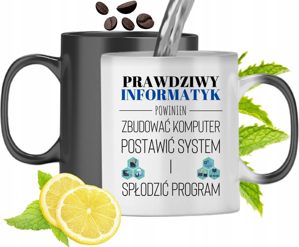 Mágikus Bögre Informatikusoknak Színváltó Nyomtatott Fényképpel