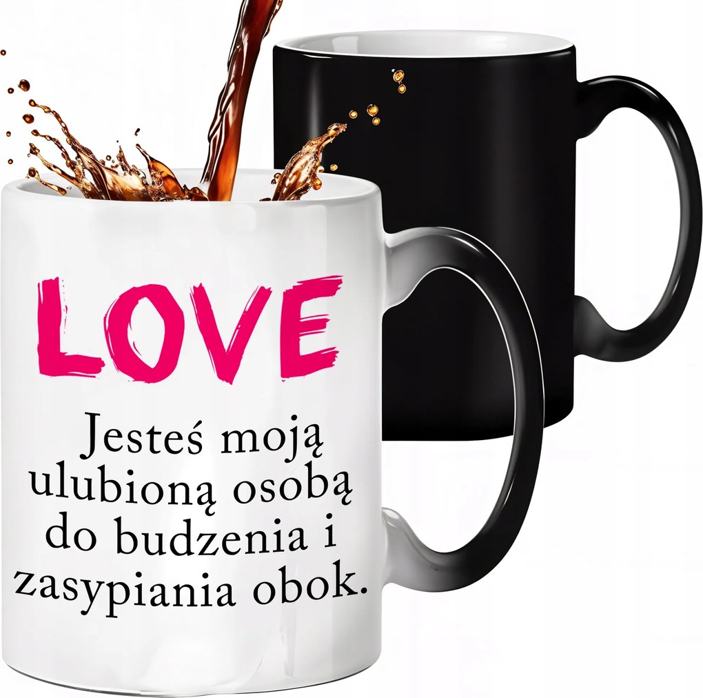 Mágikus Bögre Fekete Matt Kedvencem Ajándék Barátnőmnek