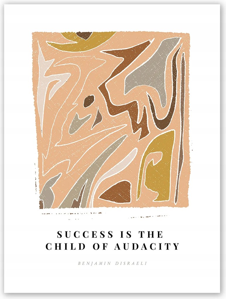 Boho absztrakt bronz Poszter 100x70cm kép #T11