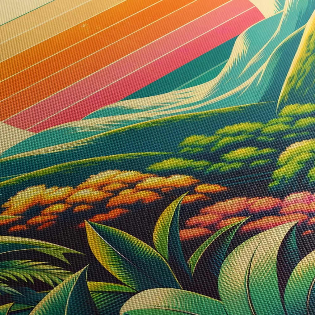 Kép - Színes naplemente (90x60 cm)