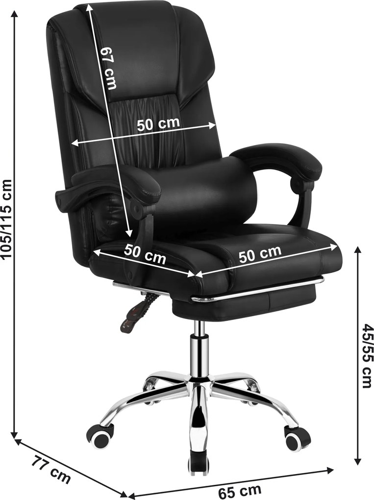 Irodai szék, fekete textilbőr, ARNAUD 2 NEW