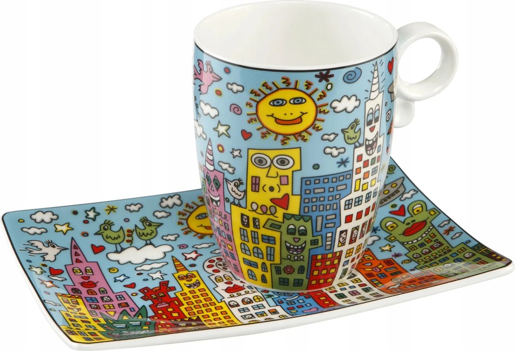 J.Rizzi My New York City Day-Bögre csészealjjal Goebel