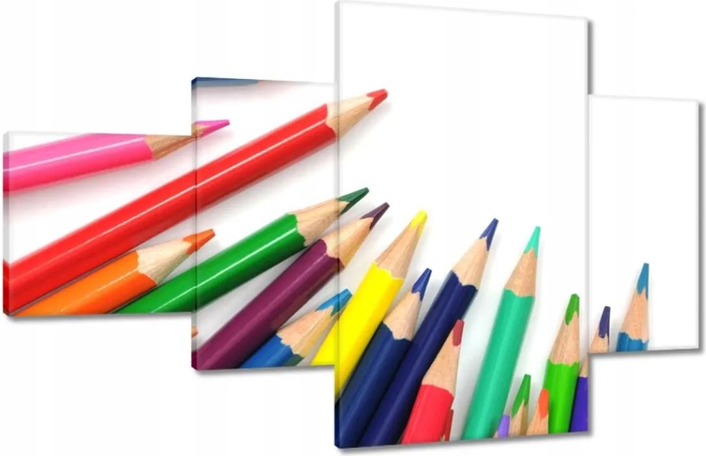 Vászonkép 130x80 Színes ceruzák gyerekeknek