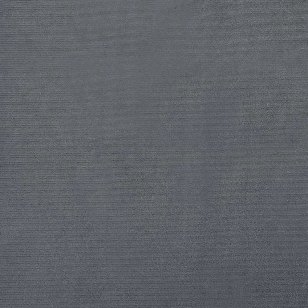 sötétszürke gyerek bársonykanapé lábzsámollyal 100x50x30 cm